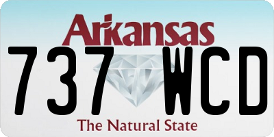 AR license plate 737WCD