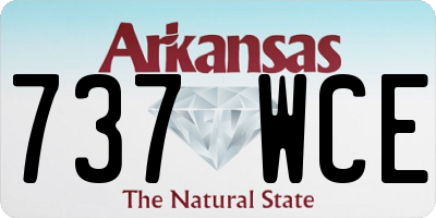 AR license plate 737WCE