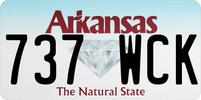 AR license plate 737WCK