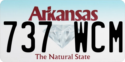 AR license plate 737WCM