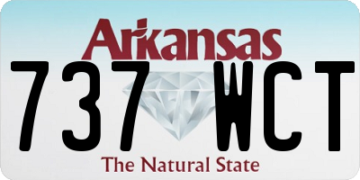 AR license plate 737WCT