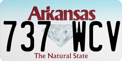 AR license plate 737WCV