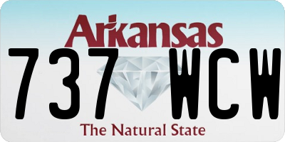 AR license plate 737WCW
