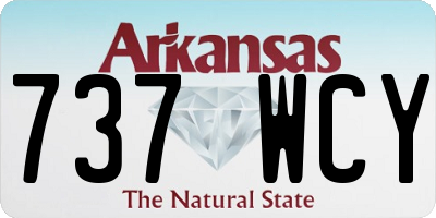 AR license plate 737WCY