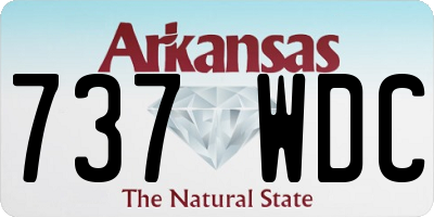 AR license plate 737WDC