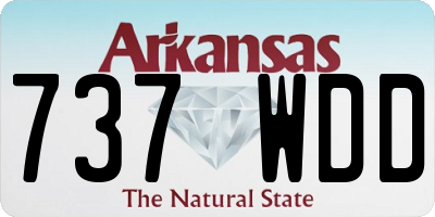 AR license plate 737WDD