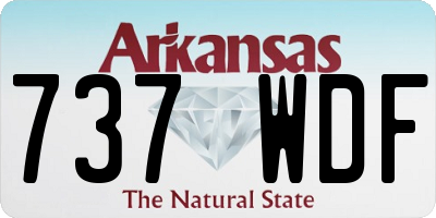 AR license plate 737WDF