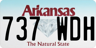AR license plate 737WDH