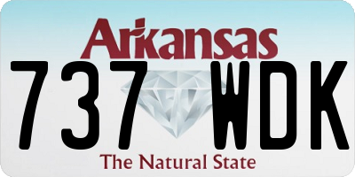 AR license plate 737WDK