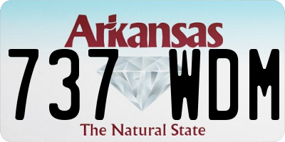 AR license plate 737WDM
