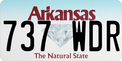 AR license plate 737WDR