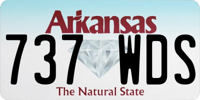 AR license plate 737WDS