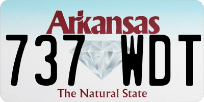 AR license plate 737WDT