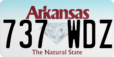 AR license plate 737WDZ