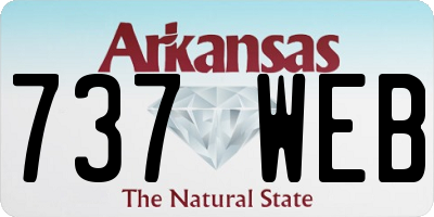 AR license plate 737WEB