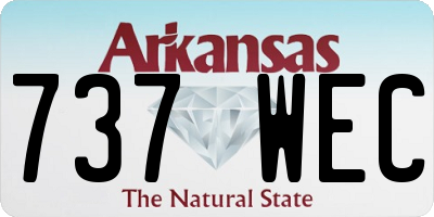 AR license plate 737WEC