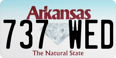 AR license plate 737WED