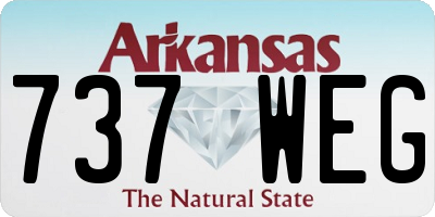 AR license plate 737WEG