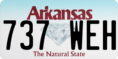AR license plate 737WEH