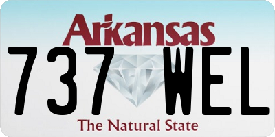 AR license plate 737WEL