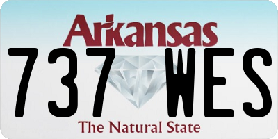 AR license plate 737WES