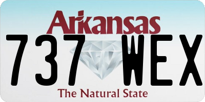 AR license plate 737WEX