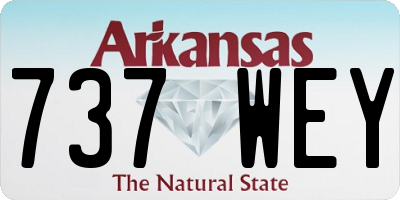 AR license plate 737WEY