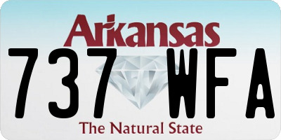 AR license plate 737WFA