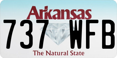AR license plate 737WFB