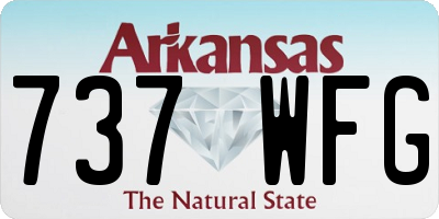 AR license plate 737WFG