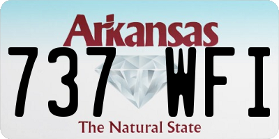 AR license plate 737WFI