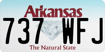 AR license plate 737WFJ