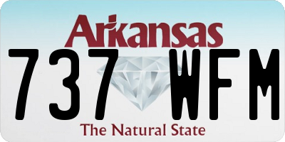 AR license plate 737WFM
