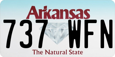 AR license plate 737WFN