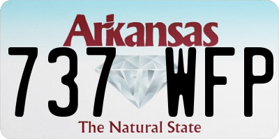 AR license plate 737WFP