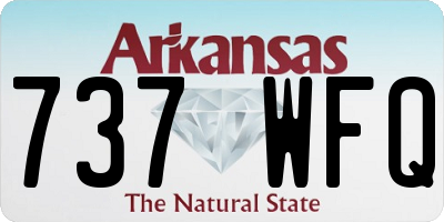 AR license plate 737WFQ