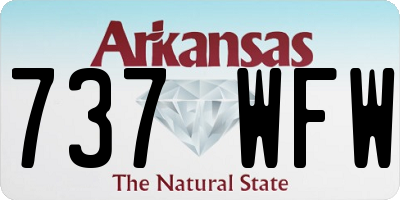 AR license plate 737WFW