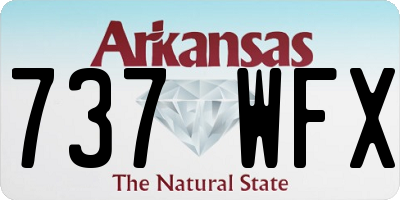 AR license plate 737WFX