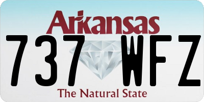 AR license plate 737WFZ