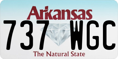 AR license plate 737WGC