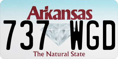 AR license plate 737WGD