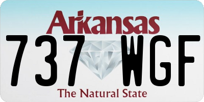 AR license plate 737WGF