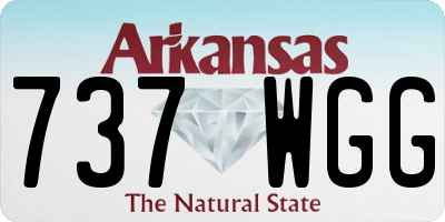 AR license plate 737WGG
