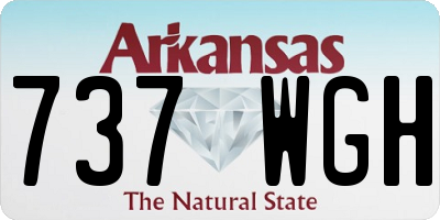 AR license plate 737WGH