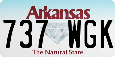 AR license plate 737WGK
