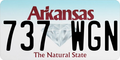 AR license plate 737WGN