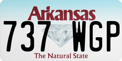 AR license plate 737WGP