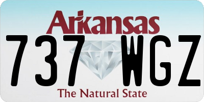 AR license plate 737WGZ