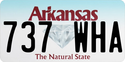 AR license plate 737WHA
