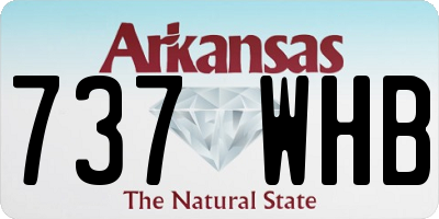 AR license plate 737WHB